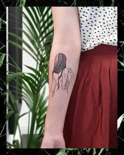 Schwarz oder Gold tattoo 016