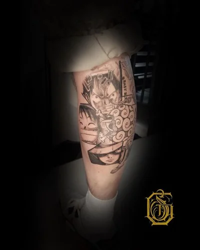 Schwarz oder Gold tattoo 028