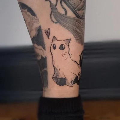 Schwarz oder Gold tattoo 035