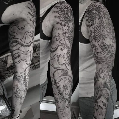 Sea Serpent Saloon tattoo 037