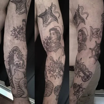 Sea Serpent Saloon tattoo 042