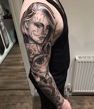 Si Burns tattoo 008