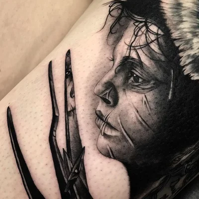 Si Burns tattoo 028