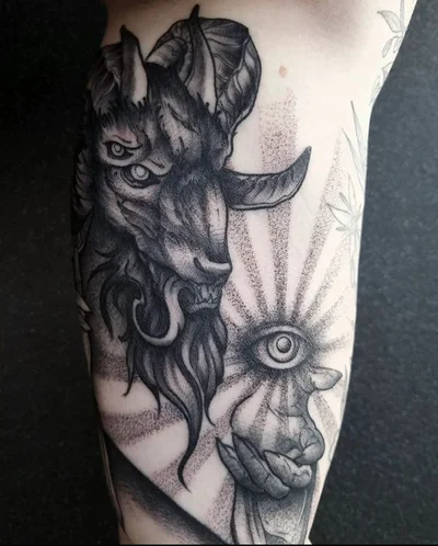 Siva Lobanja tattoo 013