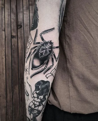 Siva Lobanja tattoo 014