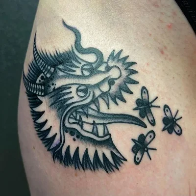 Siva Lobanja tattoo 016