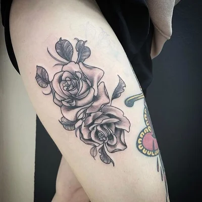 Siva Lobanja tattoo 020