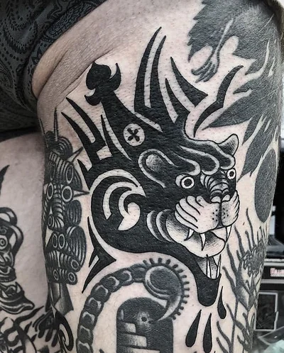 Siva Lobanja tattoo 024