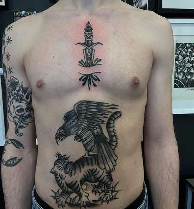 Siva Lobanja tattoo 033