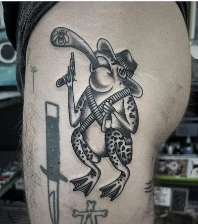 Siva Lobanja tattoo 034