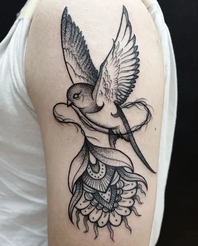 Siva Lobanja tattoo 040