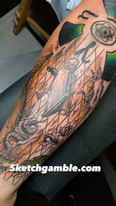 Sketch Gamble tattoo 048