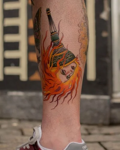 Skink Flash tattoo 009