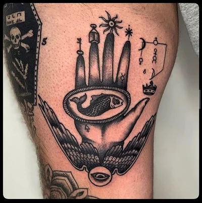 Helen Skullduggery tattoo 037