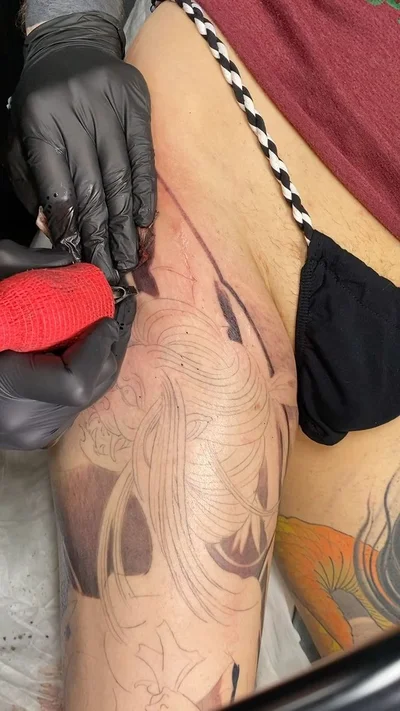 Японская татуировка. Slava Filitov tattoo 008