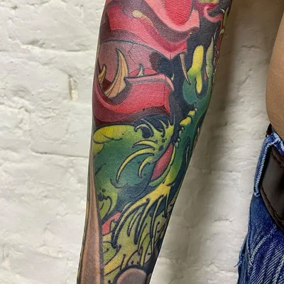 Японская татуировка. Slava Filitov tattoo 014