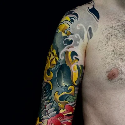 Японская татуировка. Slava Filitov tattoo 030