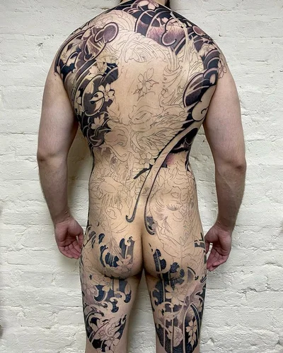 Японская татуировка. Slava Filitov tattoo 031
