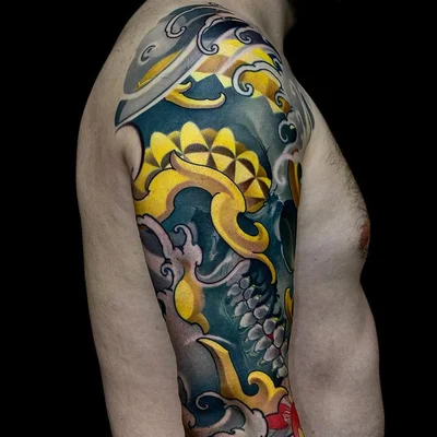 Японская татуировка. Slava Filitov tattoo 032