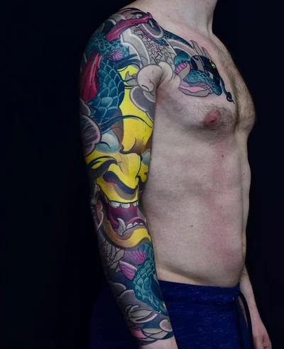 Японская татуировка. Slava Filitov tattoo 036