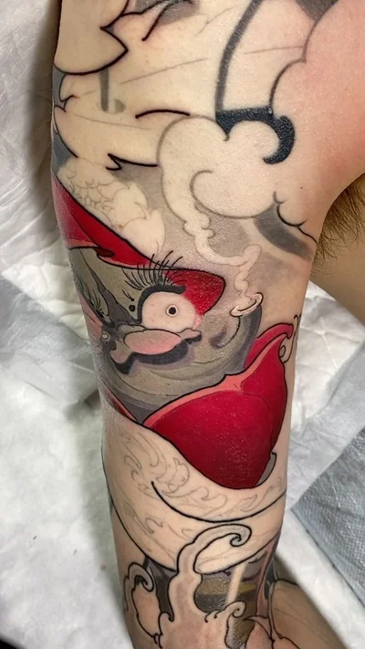 Японская татуировка. Slava Filitov tattoo 038