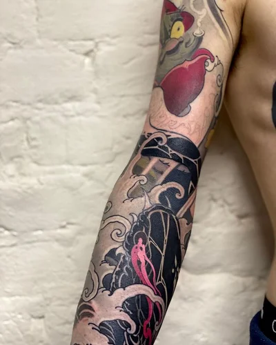 Японская татуировка. Slava Filitov tattoo 041