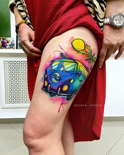Тату Москва Slava Jangle tattoo 011
