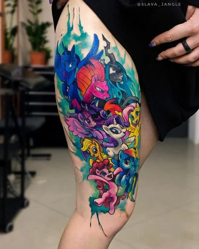 Тату Москва Slava Jangle tattoo 027