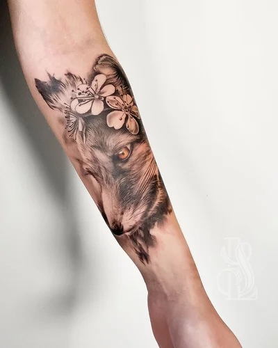 Sleepy Lily tattoo 019