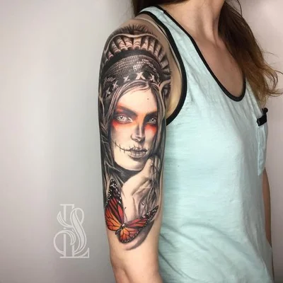 Sleepy Lily tattoo 028
