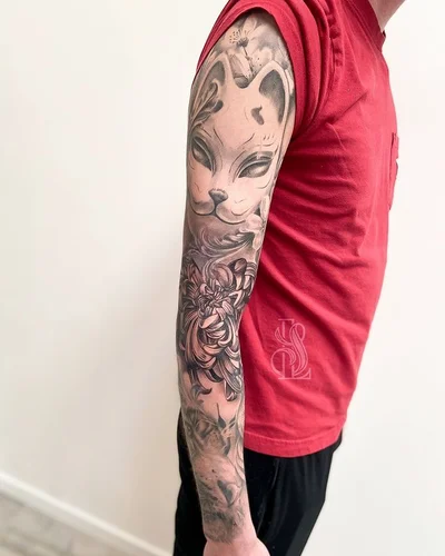 Sleepy Lily tattoo 038