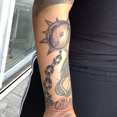 Slimer tattoo 007
