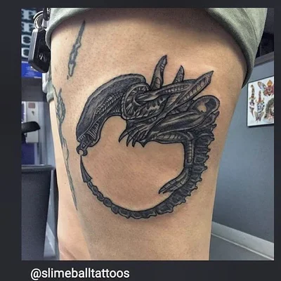 Slimer tattoo 013