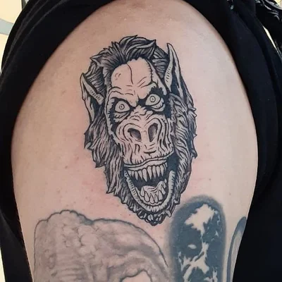 Slimer tattoo 045