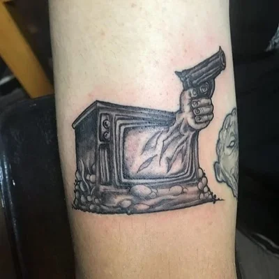 Slimer tattoo 048