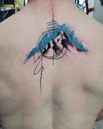 Smel wink watercolour abstract tattoo art tattoo 039
