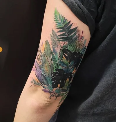 Smel wink watercolour abstract tattoo art tattoo 042