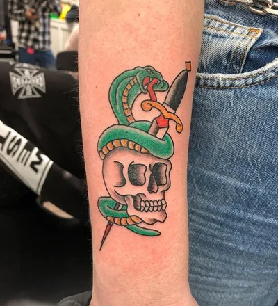Spencer/Sock tattoo 049