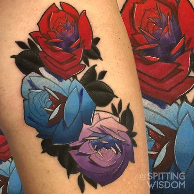 Spitting Wisdom tattoo 018