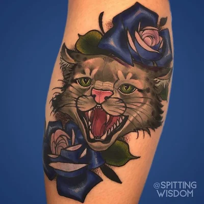 Spitting Wisdom tattoo 020