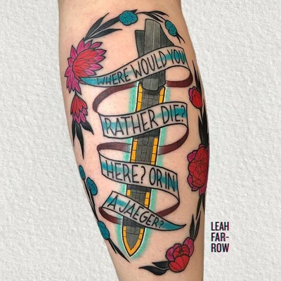 Spitting Wisdom tattoo 026
