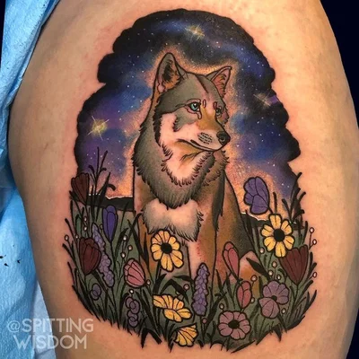 Spitting Wisdom tattoo 030