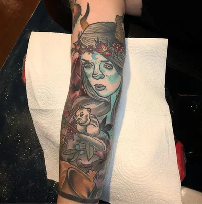 Spitting Wisdom tattoo 038