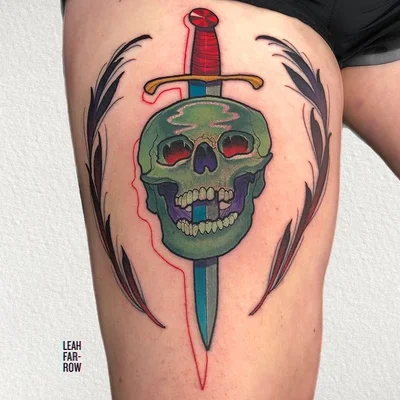 Spitting Wisdom tattoo 041