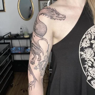 Spokój tattoo 013