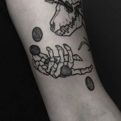 Spokój tattoo 028