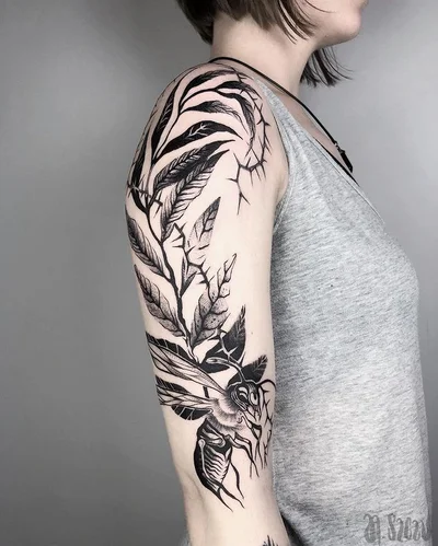 Spokój tattoo 040