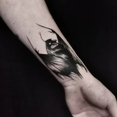 Sroka Złodziejka tattoo 007