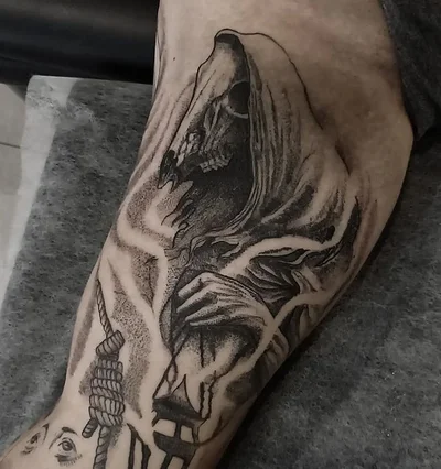 Sroka Złodziejka tattoo 016