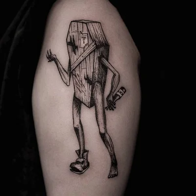 Sroka Złodziejka tattoo 022